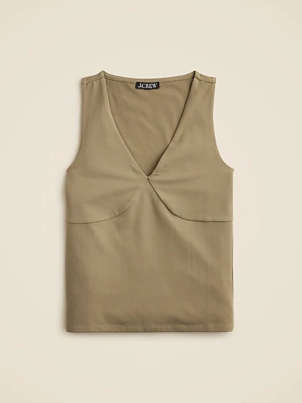 Jcrew stretch cotton Vneck top